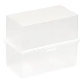 Bo&icirc;te port. 200 fiches A7 cristal - Exacompta 