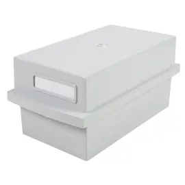 Bo&icirc;te &agrave; fiches "K" DIN A7 - Gris lumi&egrave;re - Exacompta 