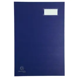 Parapheur direction dos &agrave; soufflets 24 x 35 cm - 20 compartiments - Bleu - Exacompta 