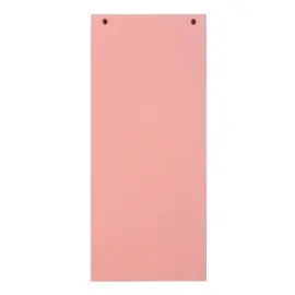 Paquet 100 fiches intercalaires horizontales unies perfor&eacute;es Forever - 105 x 240 mm - Rose - Exacompta 