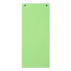 Paquet 100 fiches intercalaires horizontales unies perfor&eacute;es Forever - 105 x 240 mm - Vert - Exacompta 