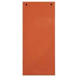 Paquet 100 fiches intercalaires horizontales unies perfor&eacute;es Forever - 105 x 240 mm - Orange - Exacompta 