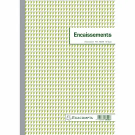 Manifold Encaissements 29,7x21cm 50 feuillets dupli autocopiants - EXACOMPTA 
