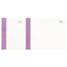 Bloc vendeur &agrave; bande couleur 100 feuillets double num&eacute;rotage - Format 6 ,6x13,5 cm - Violet - EXACOMPTA 