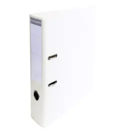 Classeur &agrave; levier PVC A4 dos de 70mm. - Blanc - EXACOMPTA 