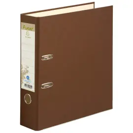 Classeur &agrave; levier rembord&eacute; papier Dos 80mm Forever - A4 maxi. - Chocolat - EXACOMPTA 