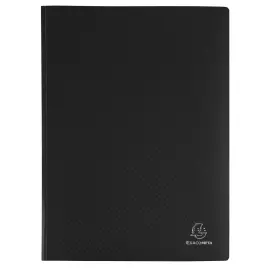 Prot&egrave;ge-documents en polypropyl&egrave;ne souple OPAK 160 vues - A4 - Noir - Exacompta 