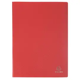 Prot&egrave;ge-documents en polypropyl&egrave;ne souple OPAK 160 vues - A4 - Rouge - EXACOMPTA 