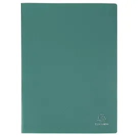 Prot&egrave;ge-documents en polypropyl&egrave;ne souple OPAK 80 vues - A4 - Vert fonc&eacute; - Exacompta 