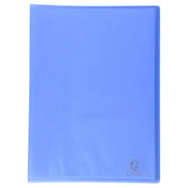 Prot&egrave;ge-documents en polypropyl&egrave;ne semi rigide Chromaline 80 vues - A4 - Bleu - Exacompta 