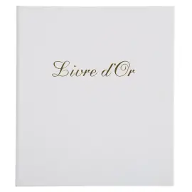 Livre d'or Balacron avec titre 140 pages blanches - 21x19 cm vertical - Couleurs assorties - EXACOMPTA 