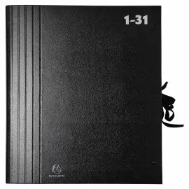 Trieur accord&eacute;on grande capacit&eacute; 32 compartiments num&eacute;riques - Noir - Exacompta 