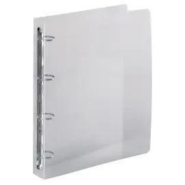 Classeur 4 anneaux 30 mm polypropyl&egrave;ne Crystal - A4 maxi - Cristal - Exacompta 