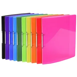 Classeur 2 anneaux 15mm IDERAMA PP polypropyl&egrave;ne 5/10e - A4 - Couleurs assorties - EXACOMPTA 