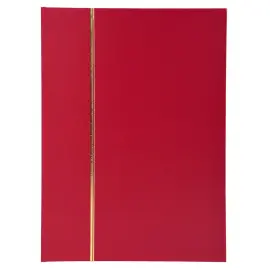 Album de timbres simili-cuir 32 pages noires - 16,5x22,5 cm - Rouge - EXACOMPTA 