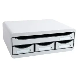 TOOLBOX MINI 4 tiroirs - Gris lumi&egrave;re - EXACOMPTA 