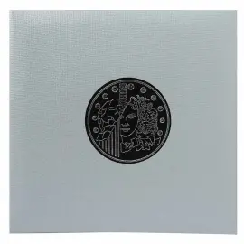 Classeur numismatique + 5 feuilles plastique - 24,5x25 cm - M&eacute;tallis&eacute; - EXACOMPTA 