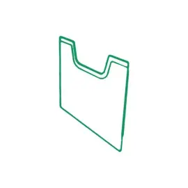 Plaque de recouvrement A4 vertical - Vert bouteille - EXACOMPTA 