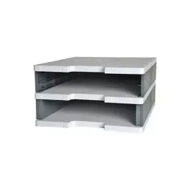 MODULODOC set de 2 cache-rails taille normale - Gris souris - EXACOMPTA 