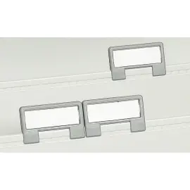 Onglets de signalisation (1 jeu de 5) - Gris - Exacompta 