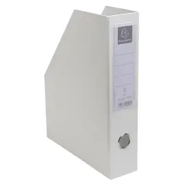 Porte-revues PP - Dos 70mm - livr&eacute;s &agrave; plat - 23x31cm - Blanc - EXACOMPTA 