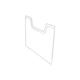 Plaque de recouvrement A4 horizontal - Gris lumi&egrave;re - Exacompta 