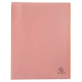 Porte-vues A4 80 vue Chrom Pastel Corail - Exacompta 
