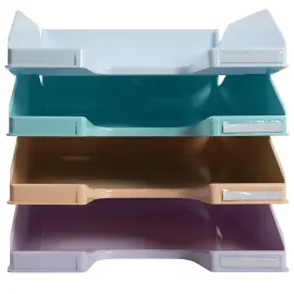 Set de 4Corbeil.a cour.COMBO pastel col. 