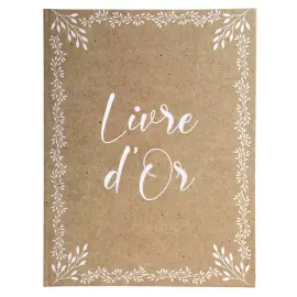 Livre d or 100p. or 27x22cm KRAFT 