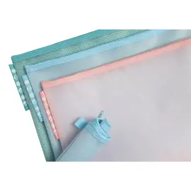 Pochette zip EVA A4 Chrom pastel assorti - Exacompta 