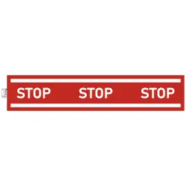 Panneau adhesif bande stop 100cm 