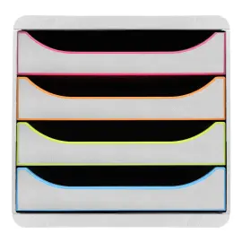 BIG BOX Black Office blanc/arlequin/blan - Exacompta 