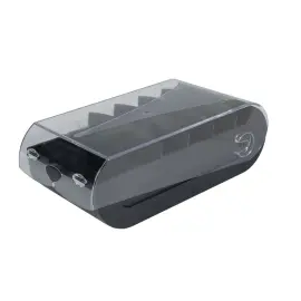 Bo&icirc;te a fiches bristol A7 noir/cristal - Exacompta 