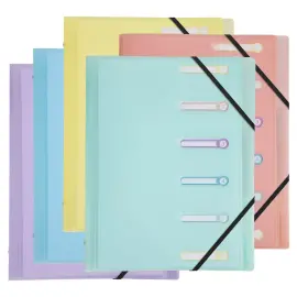 Trieur 6 compartiments en polypropyl&egrave;ne Chromaline Pastel - Exacompta 