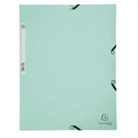 Chem. 3rab+elast. A4 carte AQUAREL vert 