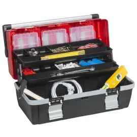 Bo&icirc;te &agrave; outils McPlus Alu 22, PP, rouge/noir - Allit 
