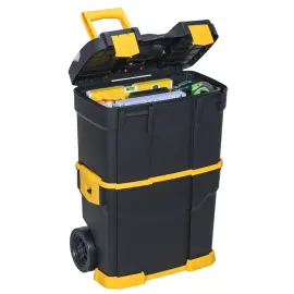 Valise &agrave; outils McPlus Mobile 24, noir/jaune - Allit 