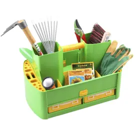 Bo&icirc;te &agrave; outils de jardiage GardenAid 19/62, vert - Allit 