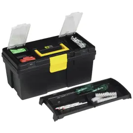 Bo&icirc;te &agrave; outils McPlus Promo 16, PP, noir/jaune - Allit 