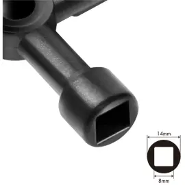 Cl&eacute; en croix universelle pour armoire &eacute;lectrique - Logilink 