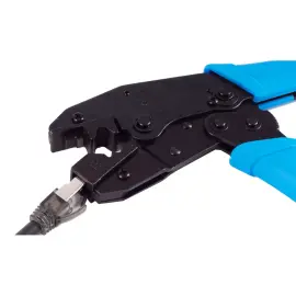 Pince &agrave; sertir pour fiche RJ45 c&acirc;ble rond/interlock - Flexline 