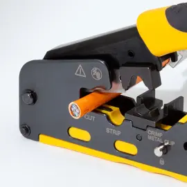 Pince &agrave; sertir pour CAT.5/CAT.6/CAT.6a/CAT.7/RJ11/RJ12 - Logilink professional 