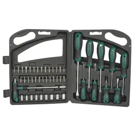 Kit d'outils, 47 pi&egrave;ces, dans une malette - Br&uuml;der mannesmann 