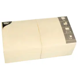 Serviettes lunch - 330 x 330 mm - Jaune - Papstar 