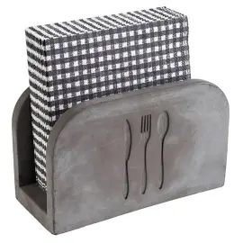 Support de serviettes papier ELEMENT, b&eacute;ton, gris - Aps 