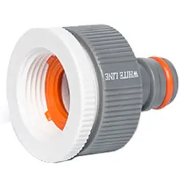 Nez de robinet WHITE LINE, 1' + 3/4', gris/blanc - Bradas 