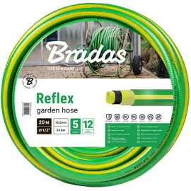 Tuyau d'arrosage REFLEX, 1/2', 50 m, vert/jaune - Bradas 