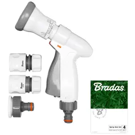 Kit de douchette de jardin SUPER SPRAY, gris/blanc - Bradas 