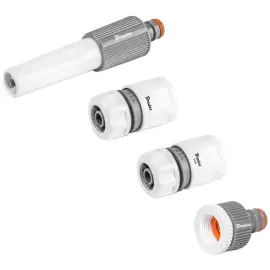 Set de buses d'arrosage WHITE LINE, 3/4', 4 pi&egrave;ces - Bradas 