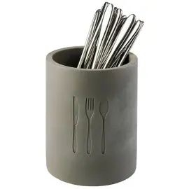 R&eacute;cipient pour couverts ELEMENT, en b&eacute;ton - Aps 